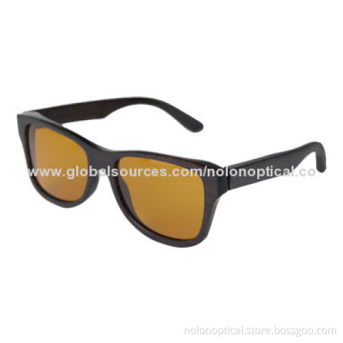 Latest Fashionable Polarized Wooden Sunglasses, Polarized Lens Color